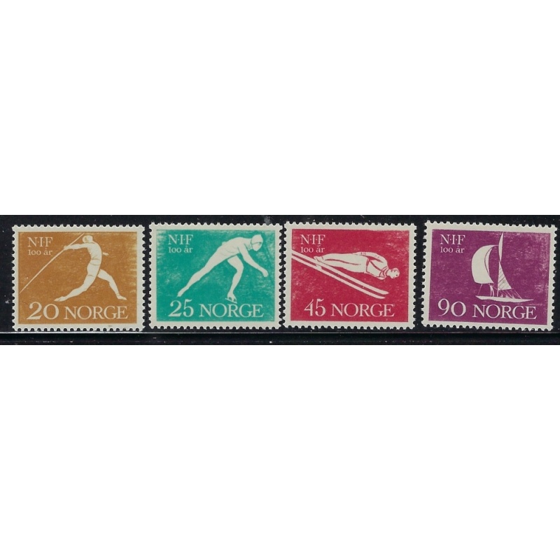 Norway 389-92 MNH 1961 Sports (fe8132)