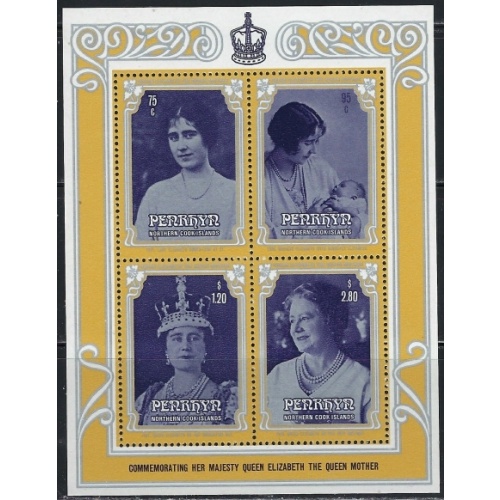 Penrhyn Is 322a MNH 1985 Queen Mother Birthday (an7403)