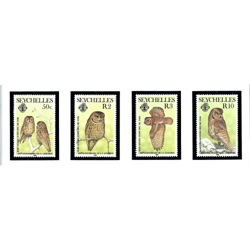 Seychelles 559-62 MNH 1985 Owls