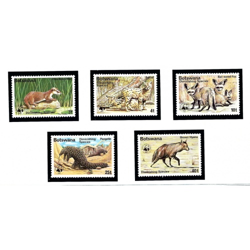 Botswana 182-86 MNH 1977 Diminishing Species
