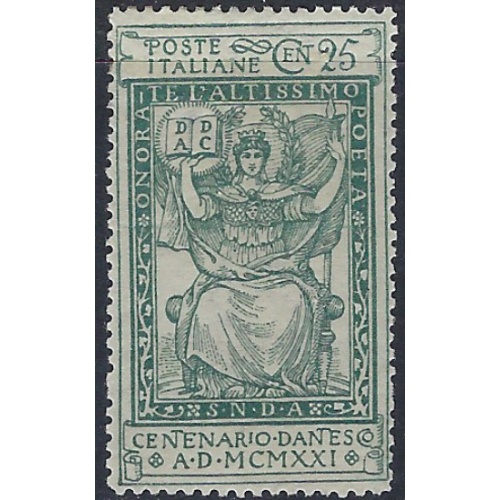 Italy 134 MH 1921 issue; bit of offset on back (ak5900)