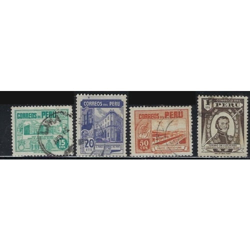 Peru 438-41 Used 1951 issue (ak2549)