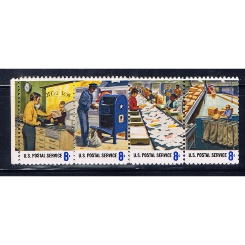 U.S. 1498a NH 1973 Postal Workers Strip