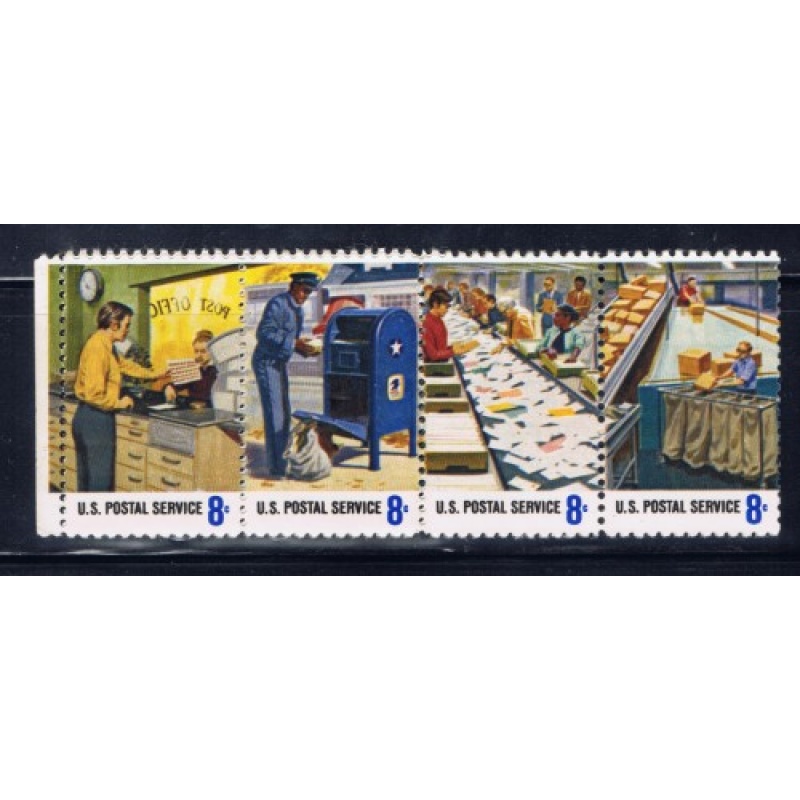 U.S. 1498a NH 1973 Postal Workers Strip