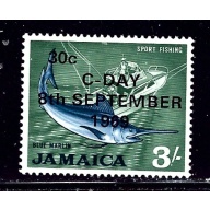 Jamaica 288 MLH 1969 overprint    (ap2063)