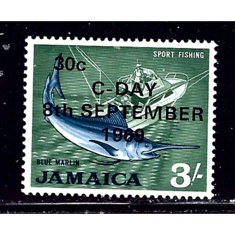 Jamaica 288 MLH 1969 overprint    (ap2063)