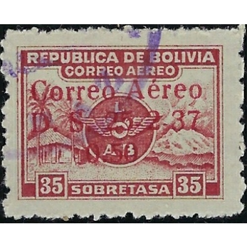 Bolivia C54 Used 1937 issue (ak5353)