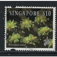 Singapore 684A Used 1994 Octopus Coral (ap9195)