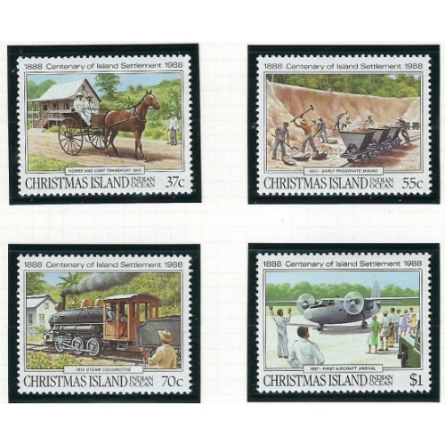 Christmas Is 218-21 MNH 1988 Centennial of Settlement (ak4999)