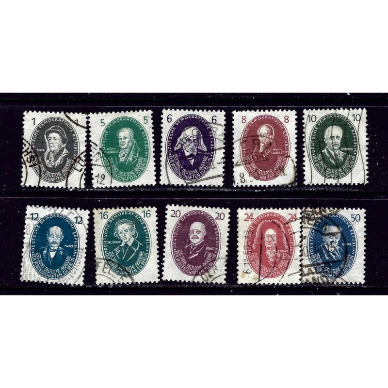 Germany (DDR) 58-67 Used 1950 set