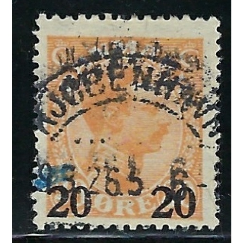 Denmark 176 Used 1926 Surcharge (fe5749)