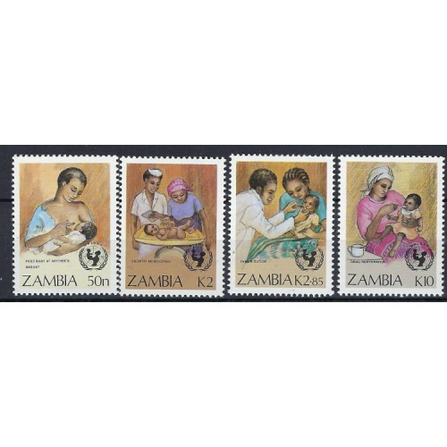 Zambia 440-43 MNH 1988 set (an7767)