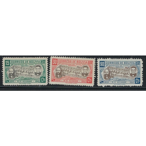 Bolivia 310-12 MLH 1946 issues (fe3376)