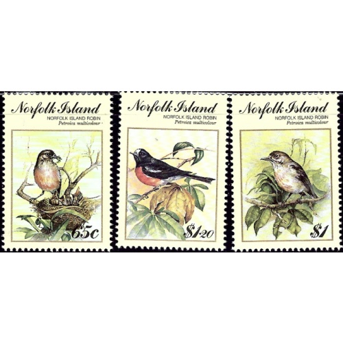 Norfolk Is 497-99 MNH 1990 Birds  (ak6004)