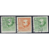 Sweden 323-25 Used 1941 set  (ak5925)