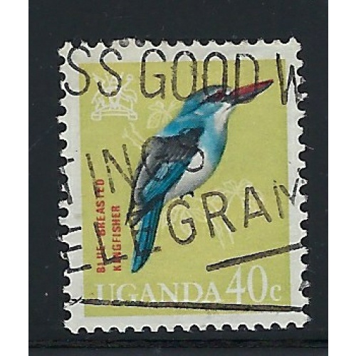 Uganda 102 Used 1965 Bird (an3091)