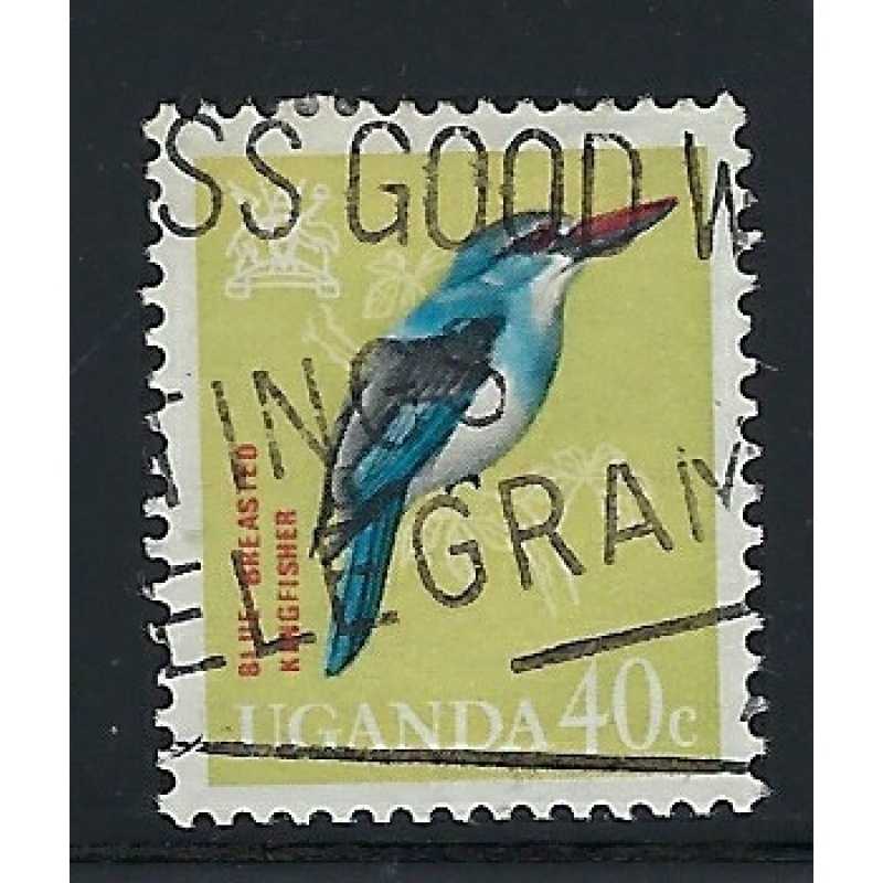 Uganda 102 Used 1965 Bird (an3091)
