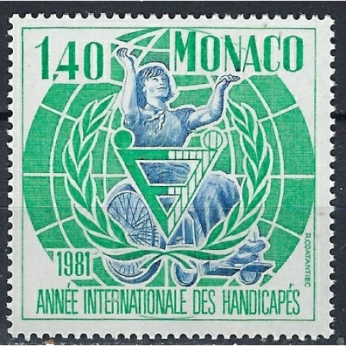 Monaco 1281 MNH 1981 Year of the Disabled (ak2817)