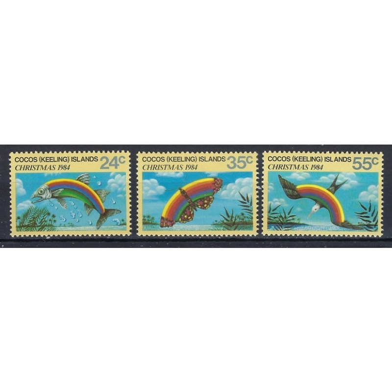 Cocos Is 122-25 MNH 1984 Christmas (an9310)