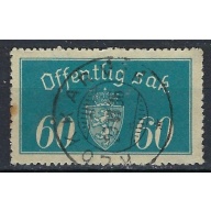Norway O19 Used 1933 issue; numbers penciled on back (an9410)