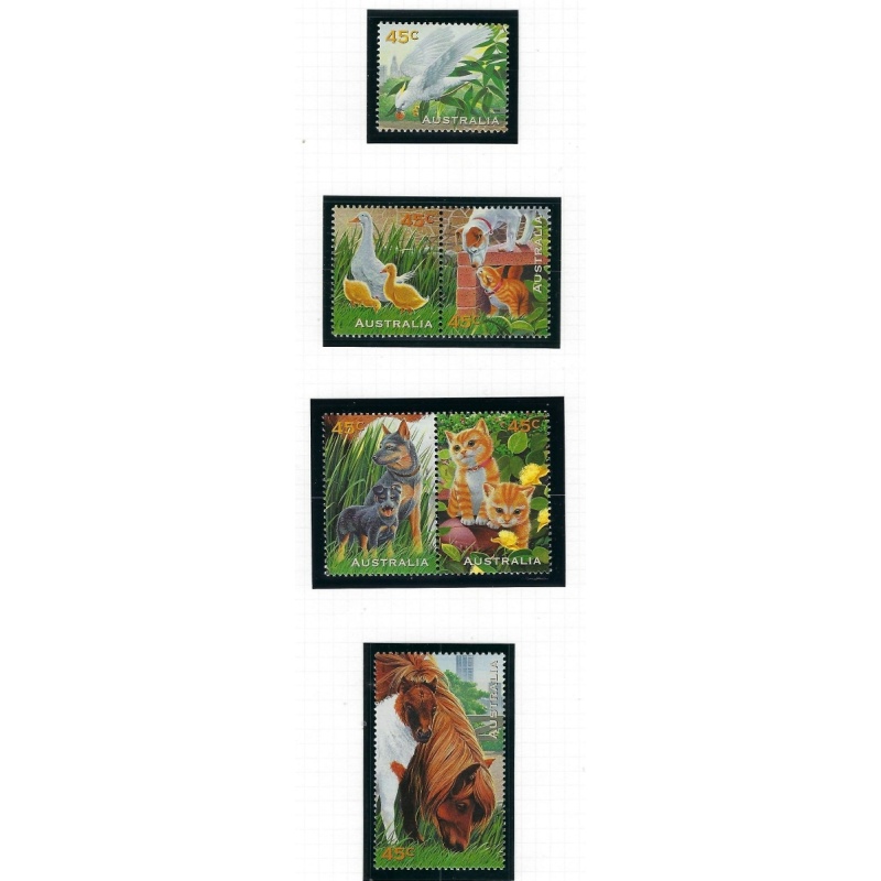 Australia 1558-63 MNH 1996 Pets (fe1332)