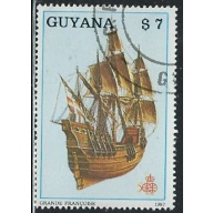 Guyana 1868b CTO 1988 Ship (fe6993)