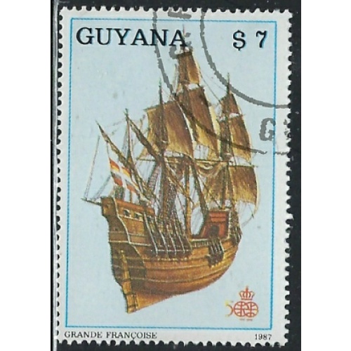 Guyana 1868b CTO 1988 Ship (fe6993)