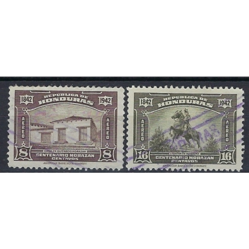 Honduras C122;C124 Used 1942 issues  (an8223)
