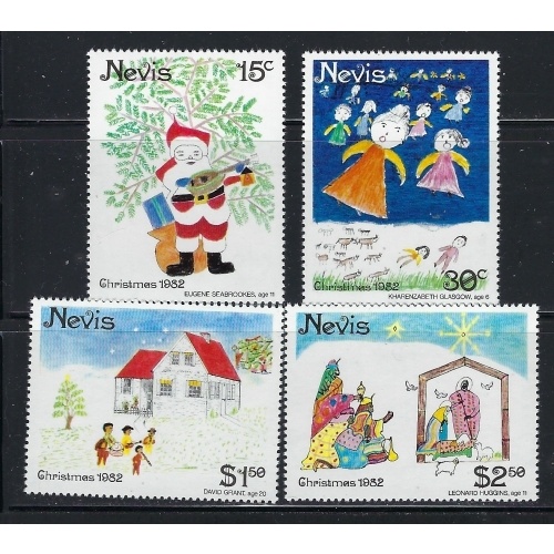 Nevis 159-62 MNH 1982 Christmas (an5733)