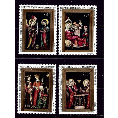 Dahomey C132-35 MNH 1970 Christmas