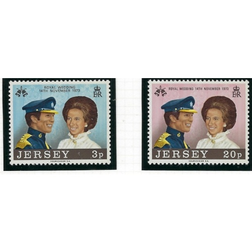 Jersey 89-90 MNH 1973 Princess Anne Wedding (fe3007)