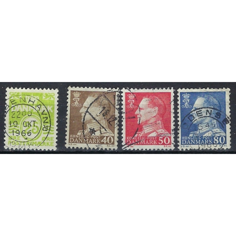 Denmark 416-19 Used 1965 set (an9033)