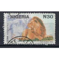 Nigeria 615E Used 1992 Lion (ak1762)
