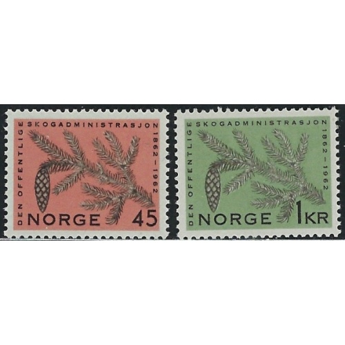 Norway 406-07 MNH 1962 set (an4597)