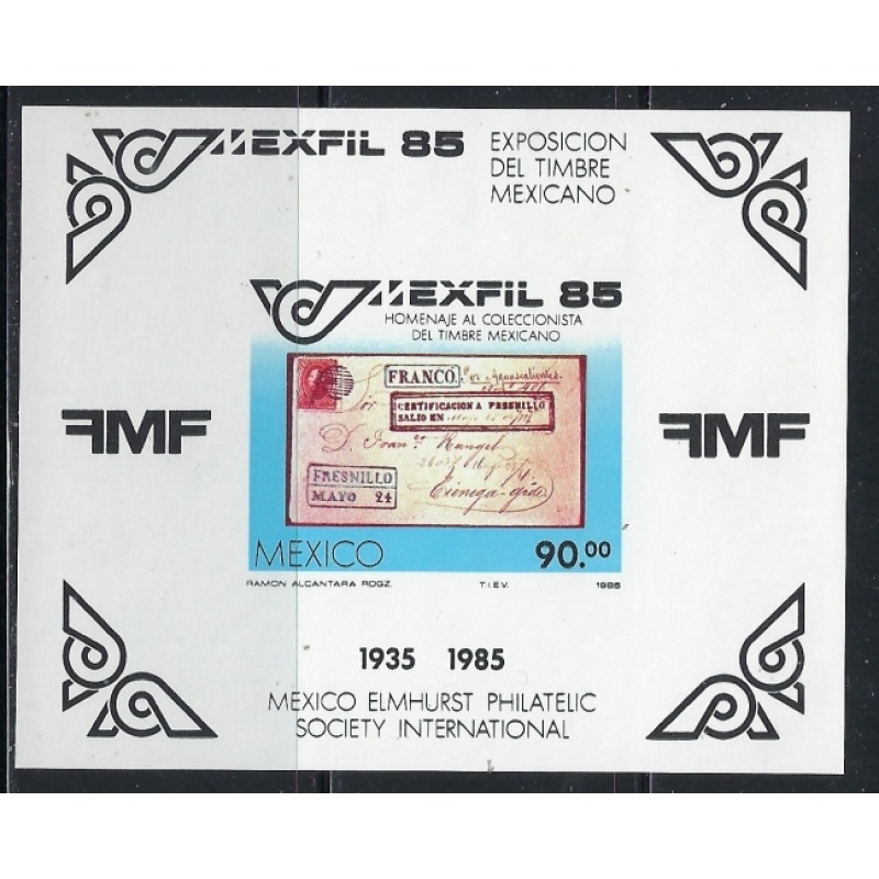 Mexico 1385 MNH 1985 souvenir sheet (an5923)