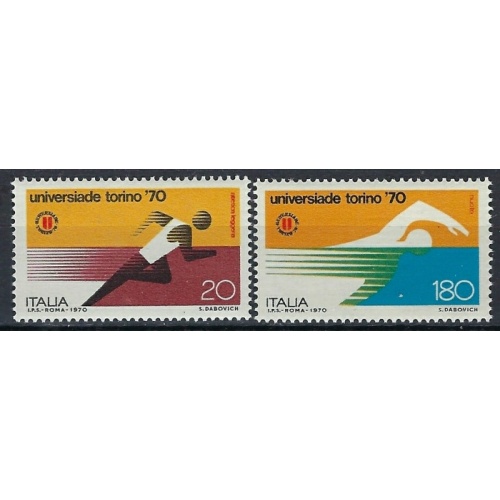 Italy 1016-17 MNH 1970 Sports (an8282)