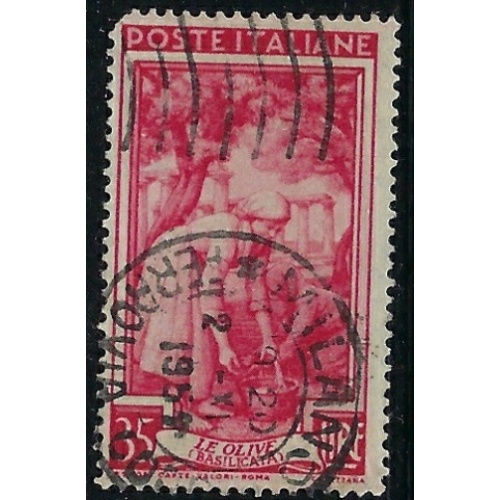 Italy 560 Used 1950 issue; rounded corner (ak4790)
