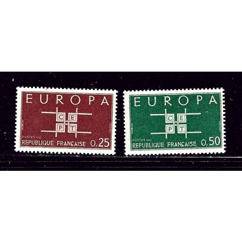 France 1074-75 MNH 1963 Europa