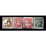 Belgium 375-78 Used 1948 part set