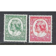Germany 446-47 MNH 1934 Friedrich von Schiller (ap8557)