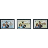 Anguilla 444-46 MNH 1981 Prince Charles Wedding (fe8863)