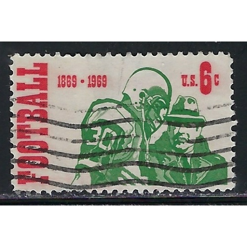 U.S. 1382 Used 1969 Football (us1018)