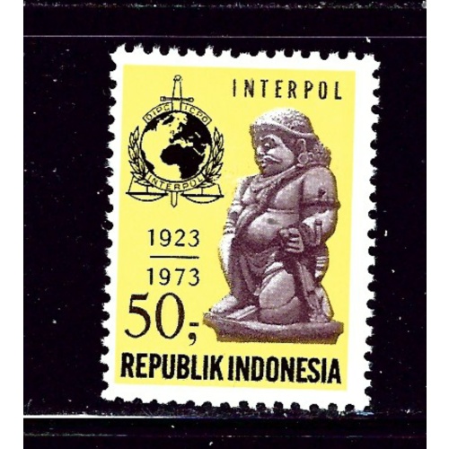 Indonesia 851 MH 1973 Interpol