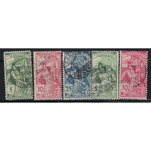 Switzerland 98-102 Used 1900 issues (an4392)