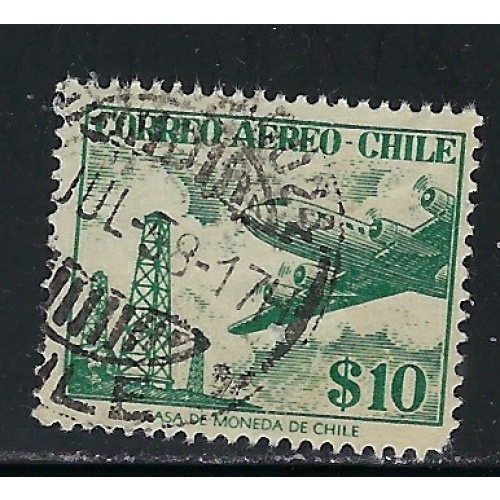 Chile C176 Used 1955 issue (an5409)