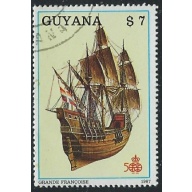 Guyana 1867b CTO 1988 Ship (fe6992)