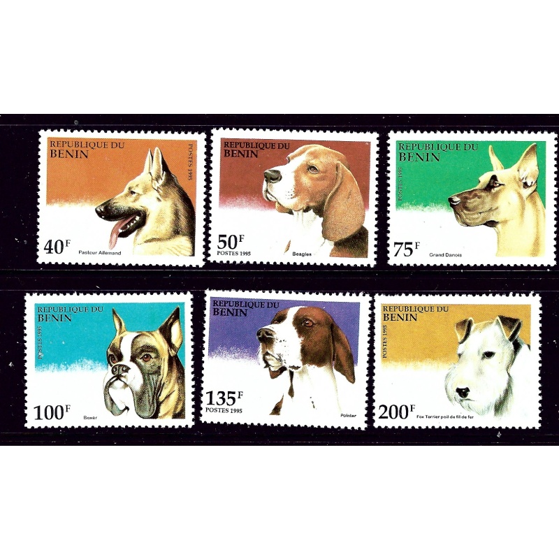 Benin 741-46 MNH 1995 Dogs   #2