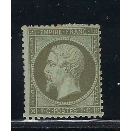 France 22 No Gum 1862 issue (fe5883)