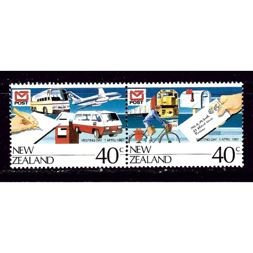 New Zealand 871 NH 1987 Pair