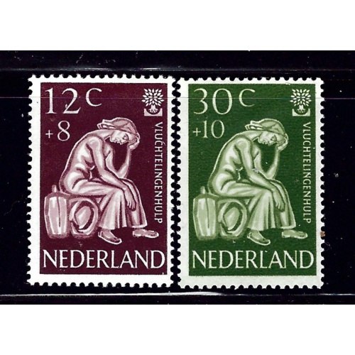 Netherlands B341-42 MH 1960 World Refugee Year   #2